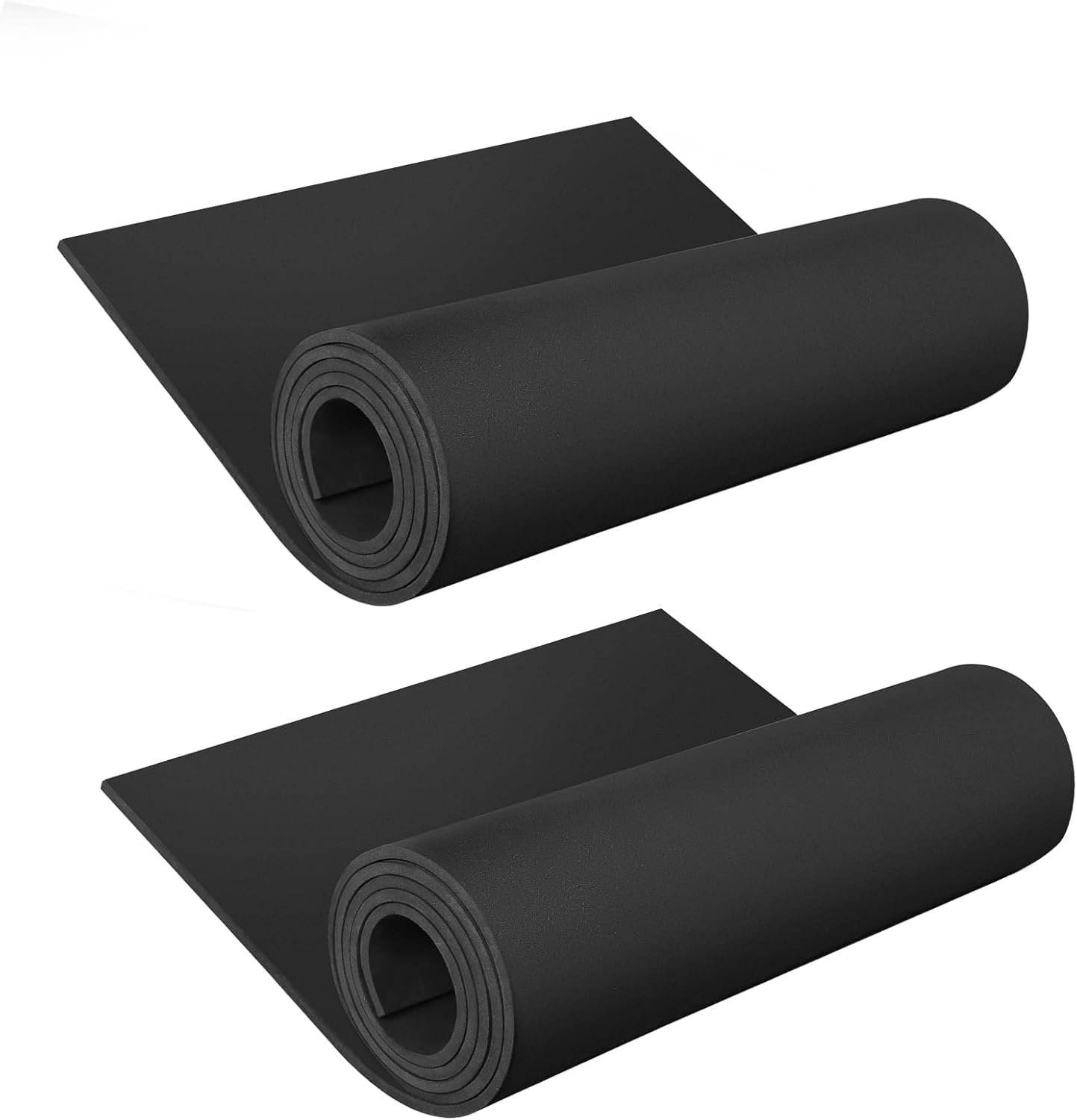 EVA Foam Sheet Roll Set 5mm Black Craft Foam 2 Pack