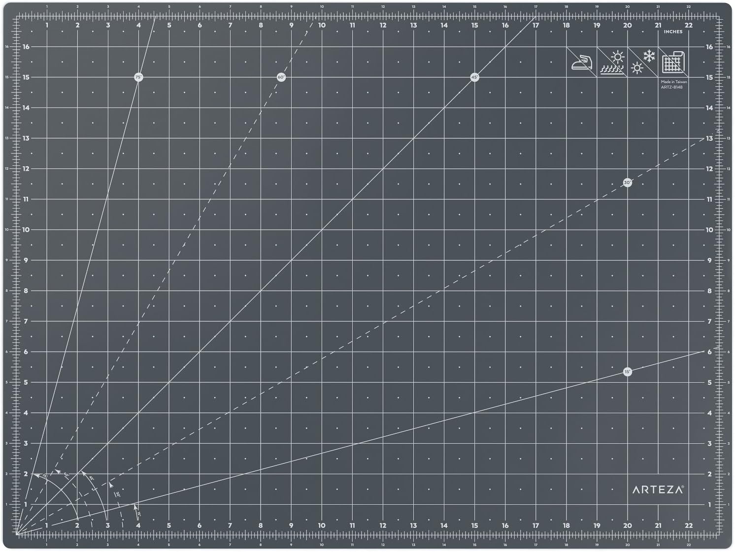 Rotary Cutting Mat Self-Healing Grid Cutting Mat, 18 X 24 inches