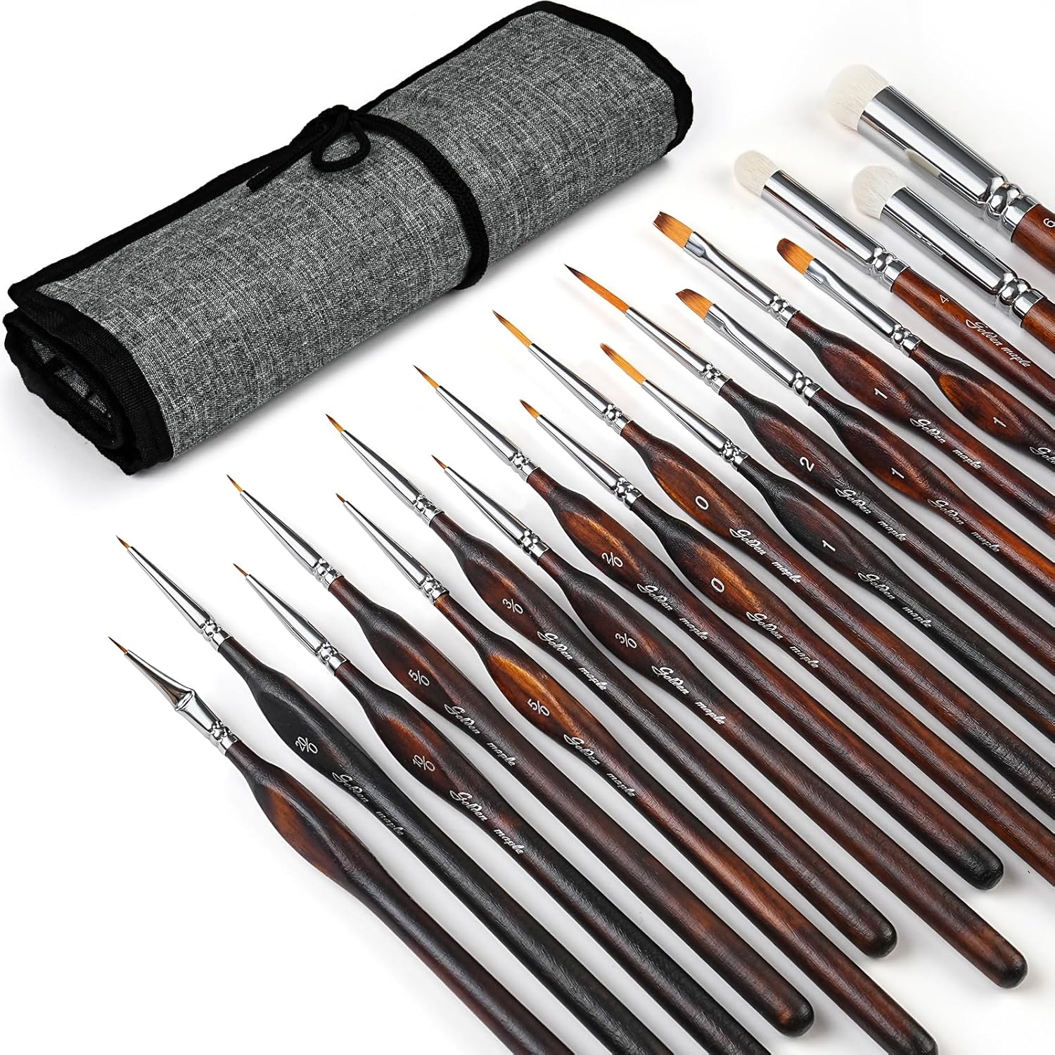 18PCS Micro Detail Model Brushes for Acrylics