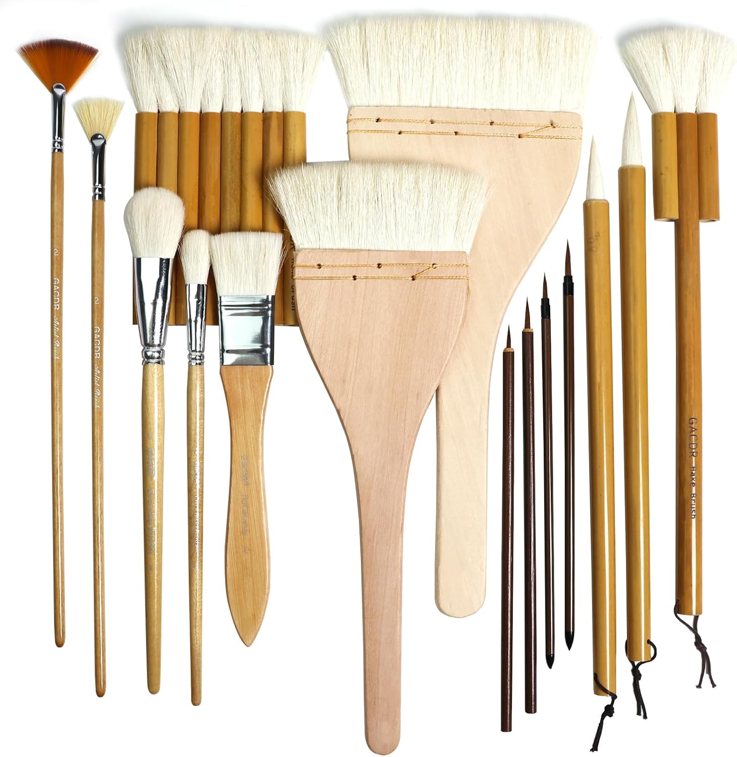 Pottery Glazing Brush Set 15 Piece