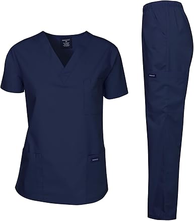 Dagacci Scrubs Medical Uniform Women and Man Scrubs Set