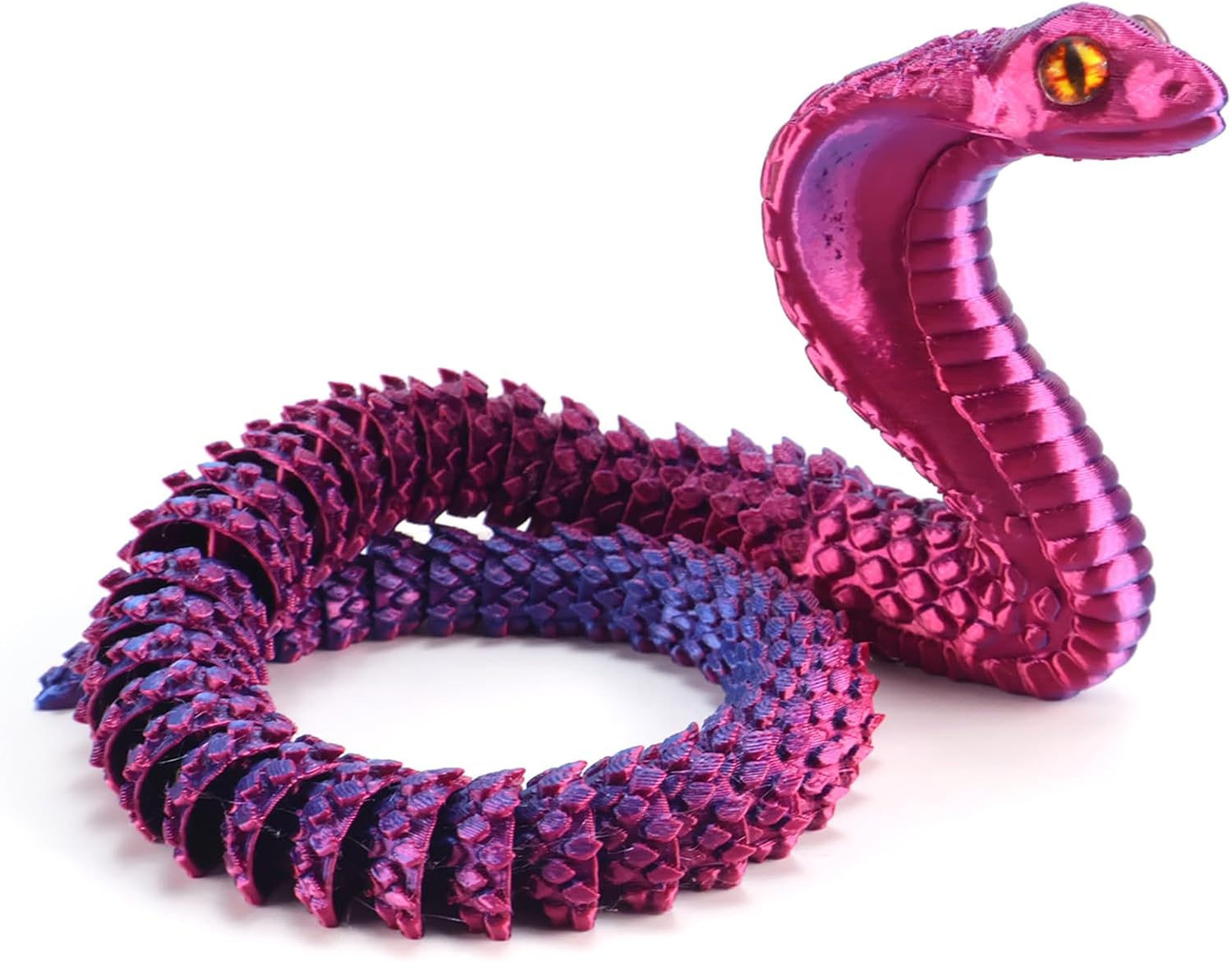 Articulated Cobra Snake Figure