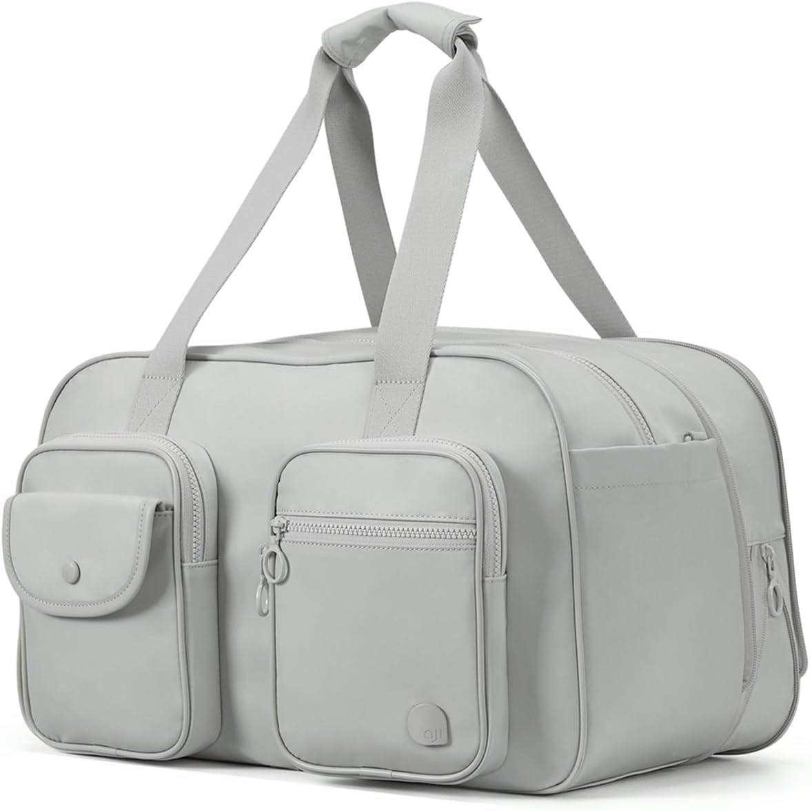 Expandable Travel Duffel Bag with Wet Pocket 36L Gray