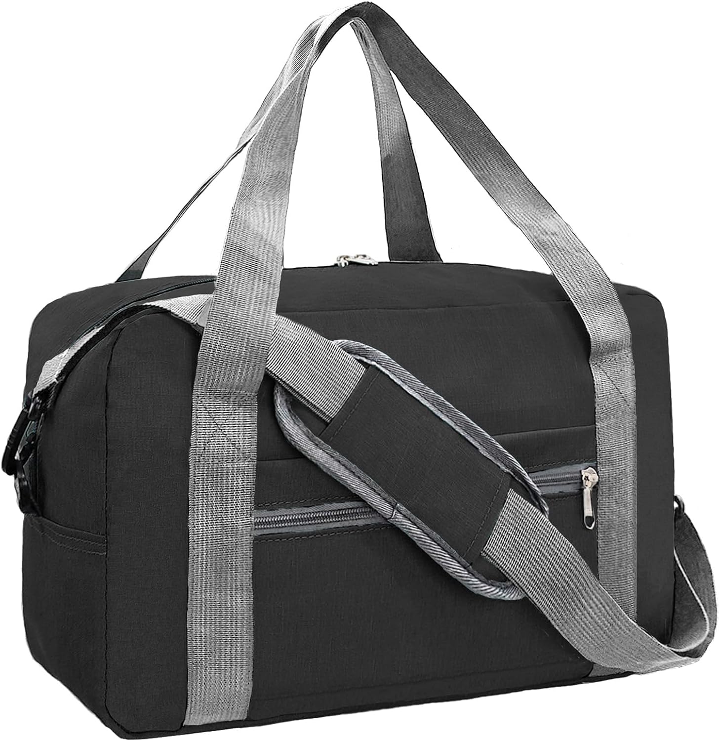 Foldable Underseat Travel Duffel Bag 30L Black