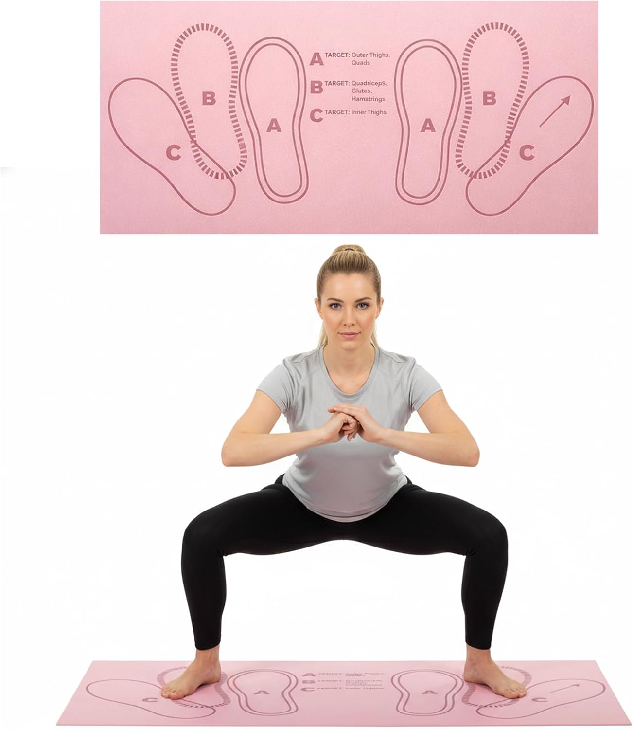 Squat Training Mat with Foot Position Guide