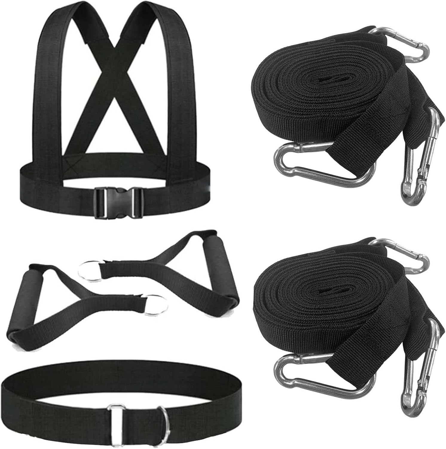 Sled Harness Resistance Pull Training Set with Ropes