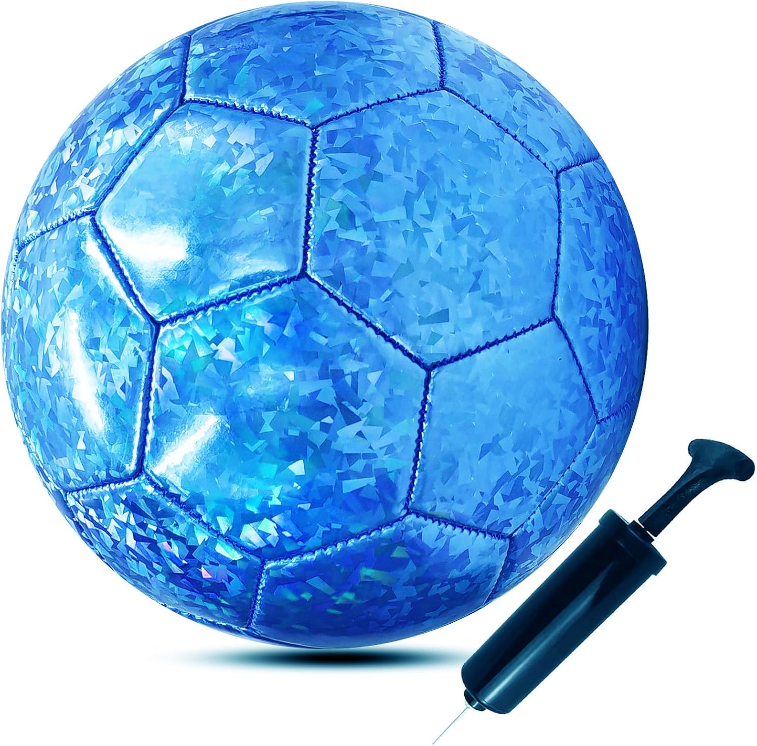 Soft PU Shiny Pattern Soccer Training Ball