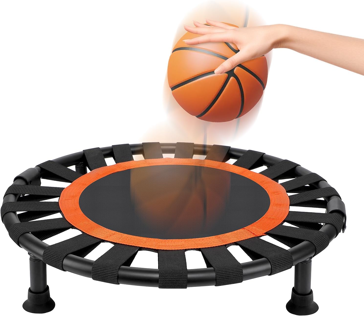 Portable Basketball Rebound Training Mat with Return Net