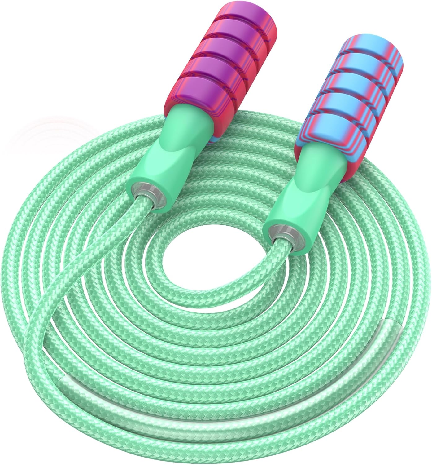Adjustable Cotton Fitness Jump Rope with Foam Handles