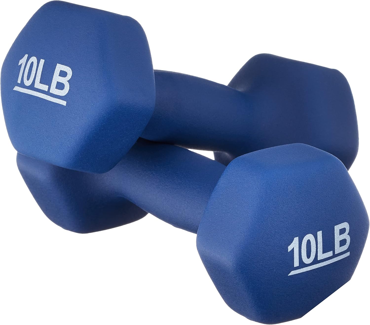 Neoprene Hex Dumbbell Hand Weights Pair 10 lb