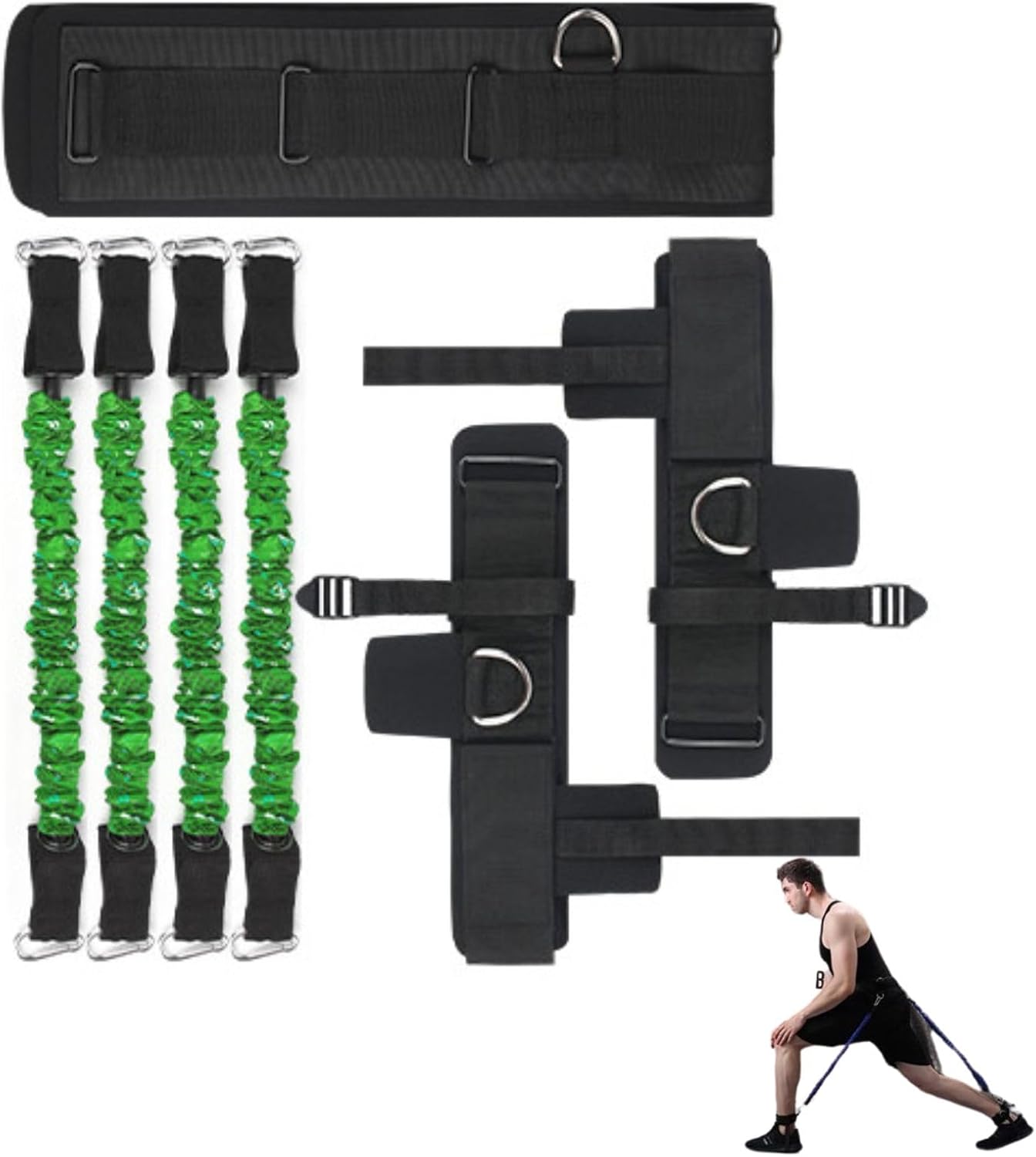 Ankle Resistance Jump Training Bands Set