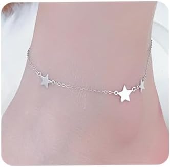 Bohemian Star Silver Anklet Foot Chain Bracelet