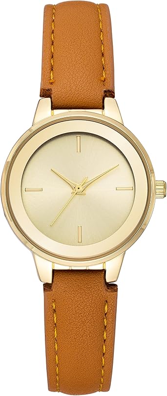 Women's Faux Leather Strap Watch