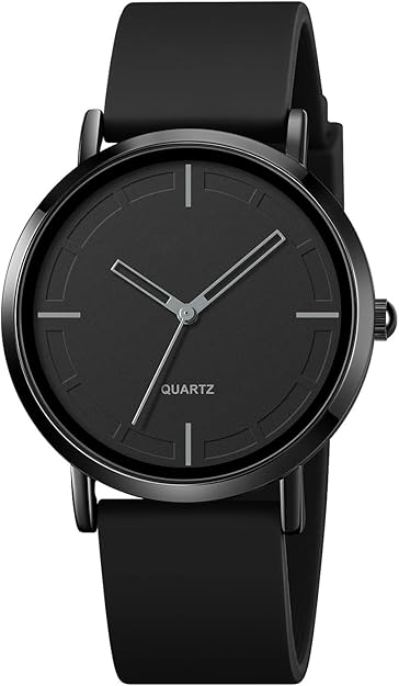 Minimalist Quartz Silicone Strap Analog Sports Wrist Watch