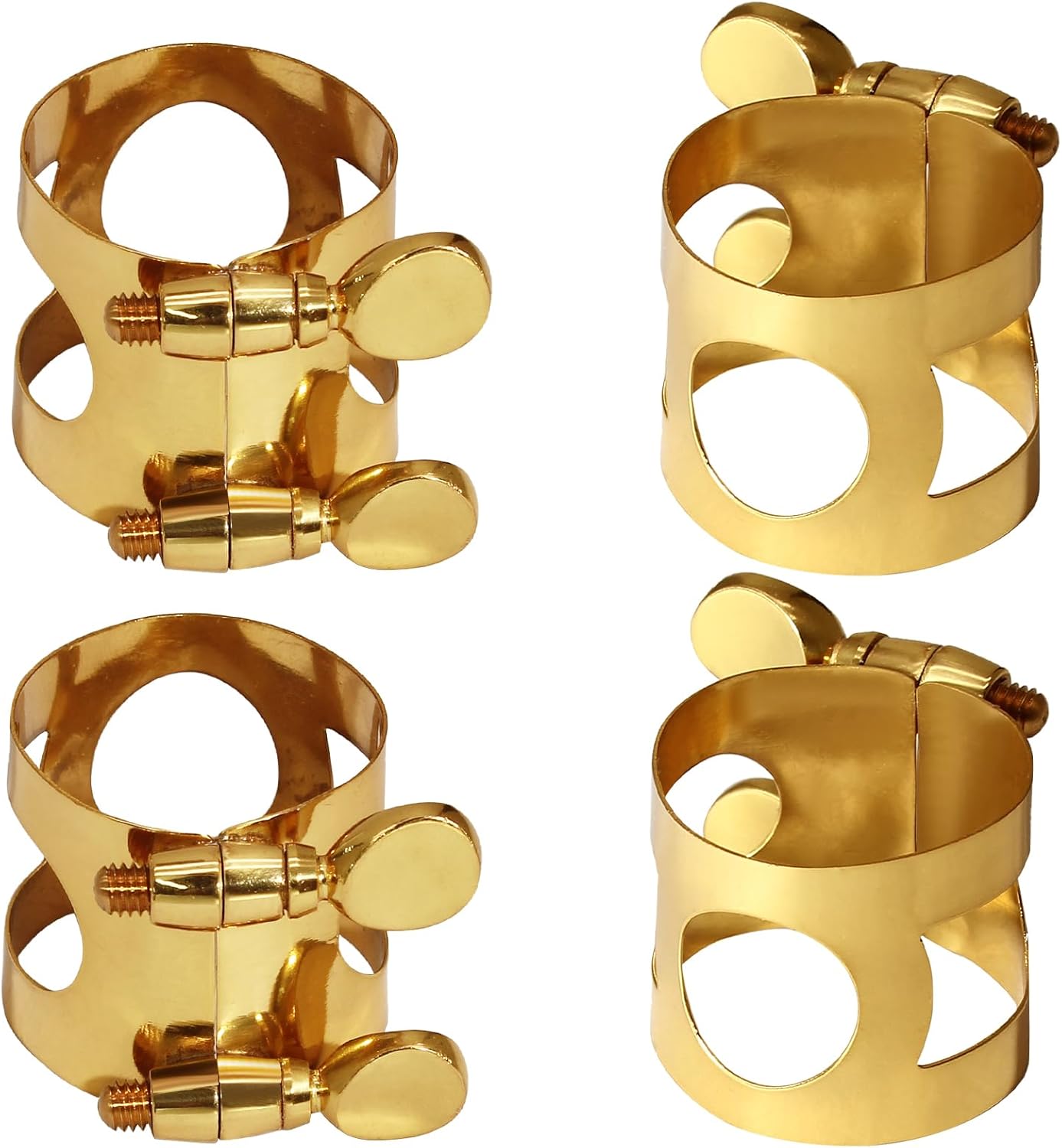 4Pcs Brass Alto Sax Ligature