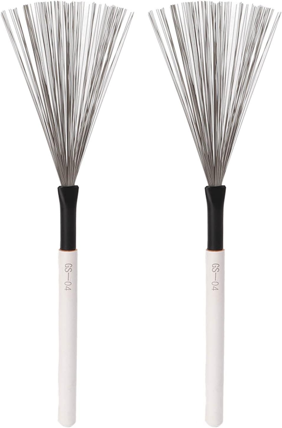 Steel Wire Drum Brushes with Wooden Handle Set