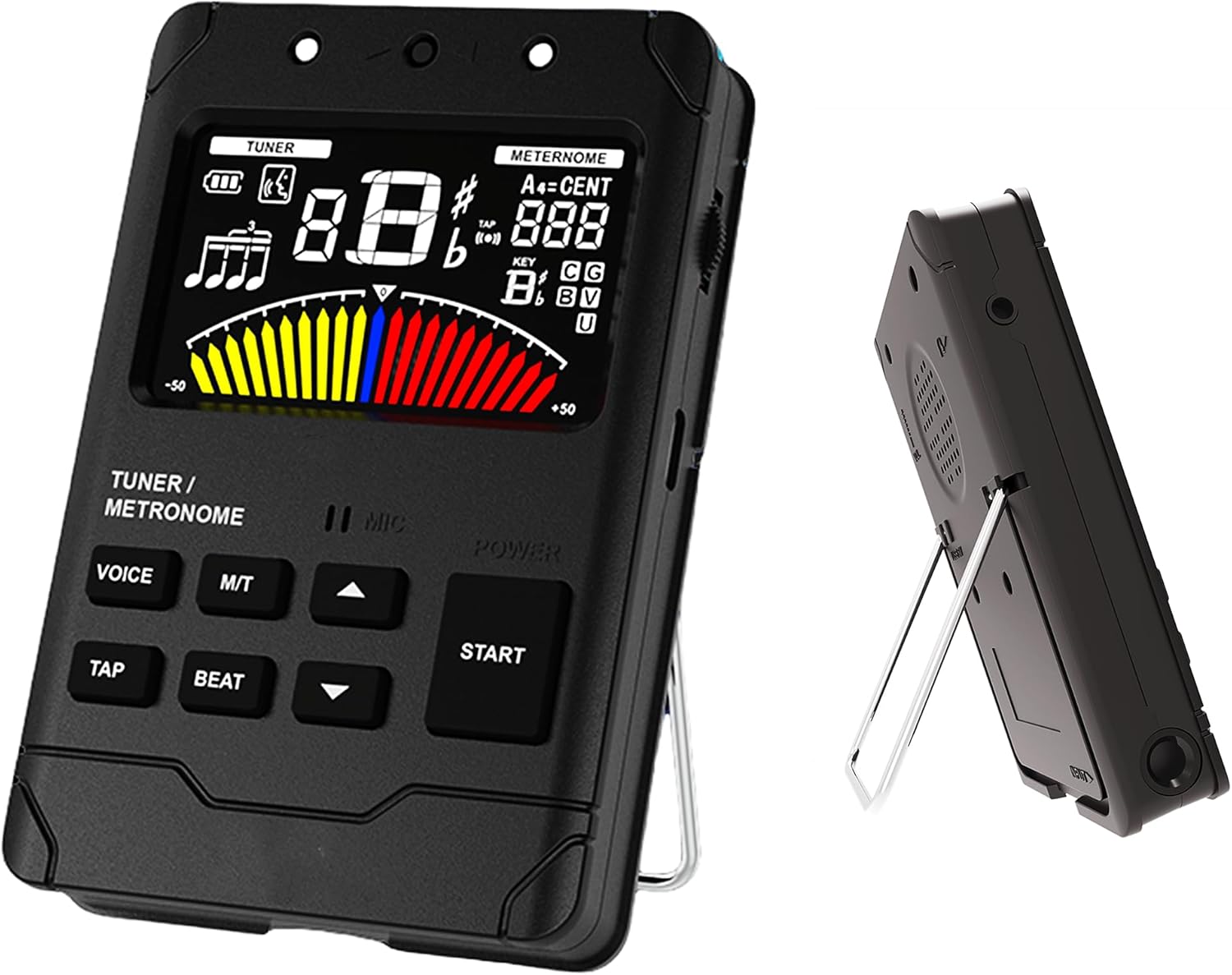 Rechargeable 3-in-1 Metronome Tuner Tone Generator