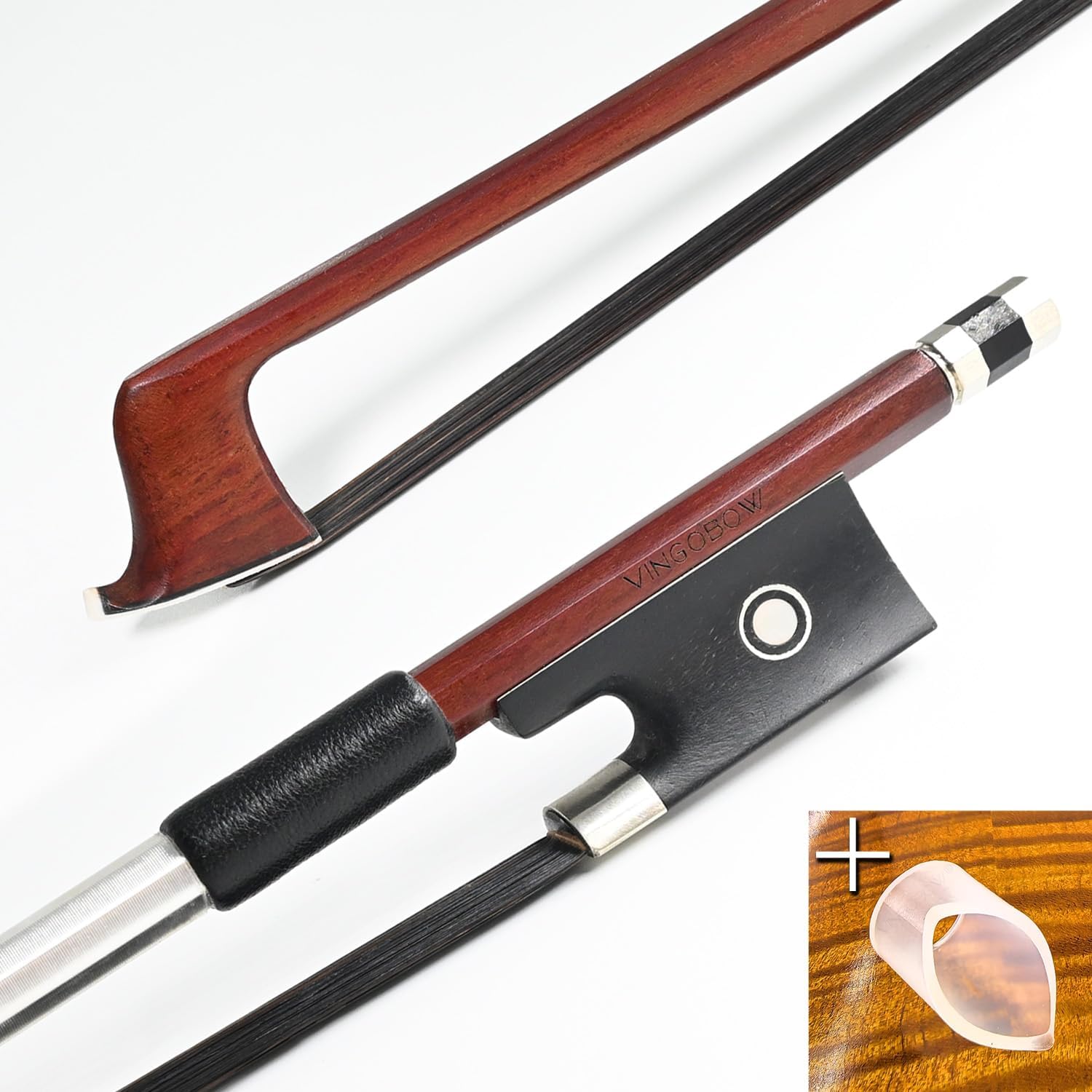 Brazilwood Violin Bow Full Size 4/4 Ebony Frog Horsehair