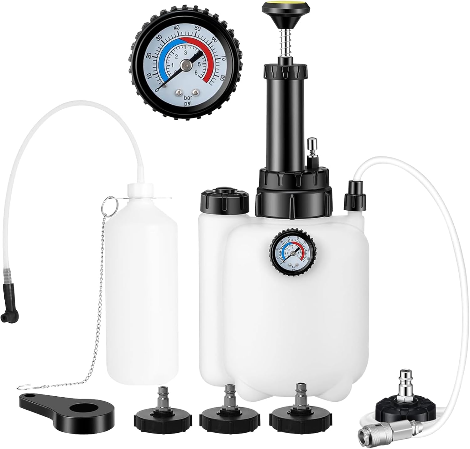 3L Brake Bleeder Kit, Manual Brake Bleeder Vacuum Pump Kit