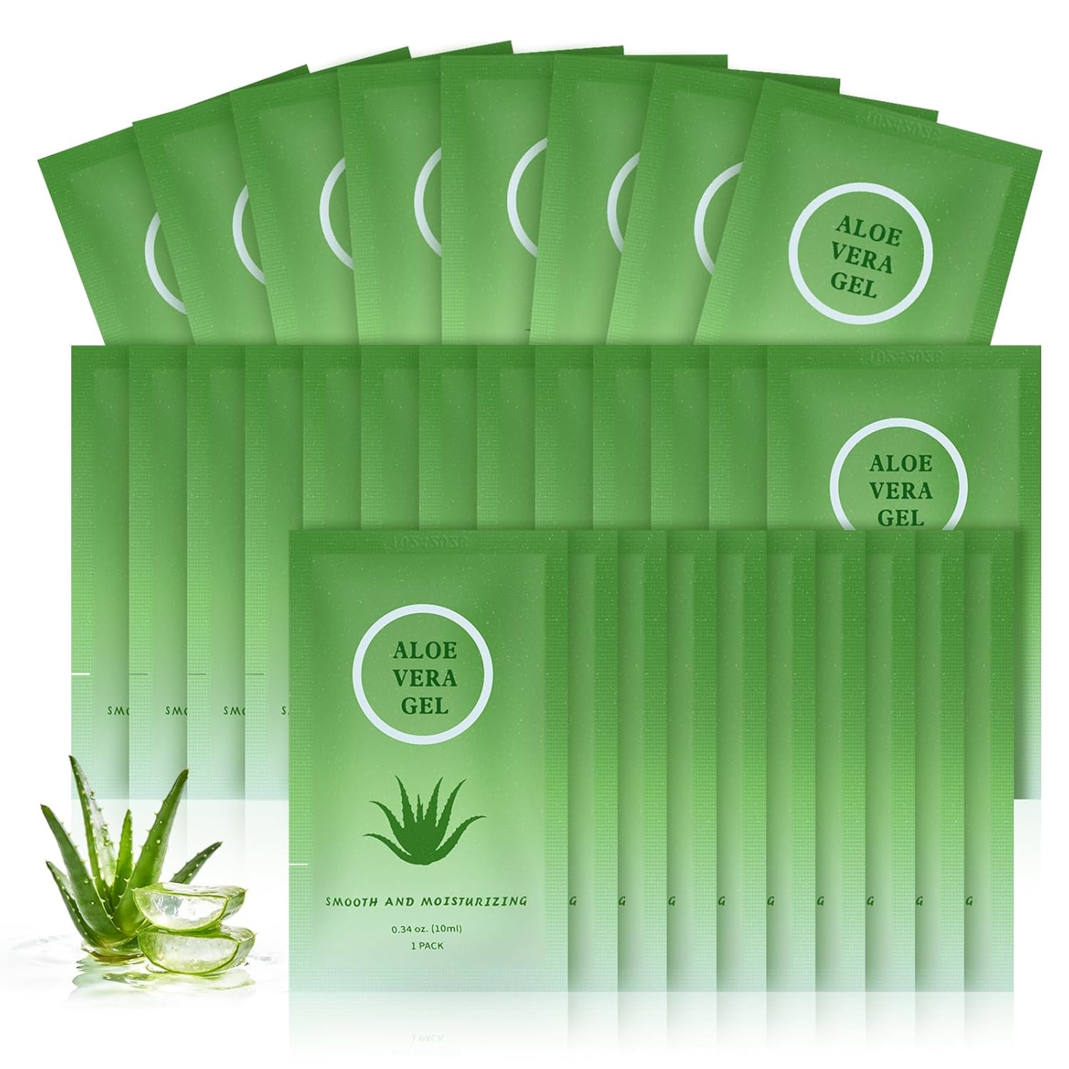 Travel Size Aloe Vera Gel Mini Moisturizer Pack of 30