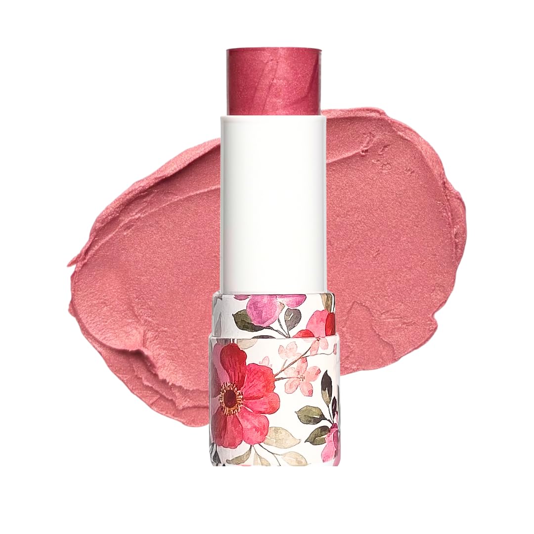 Multipurpose Cream Blush Stick Soft Neutral Pink Peony