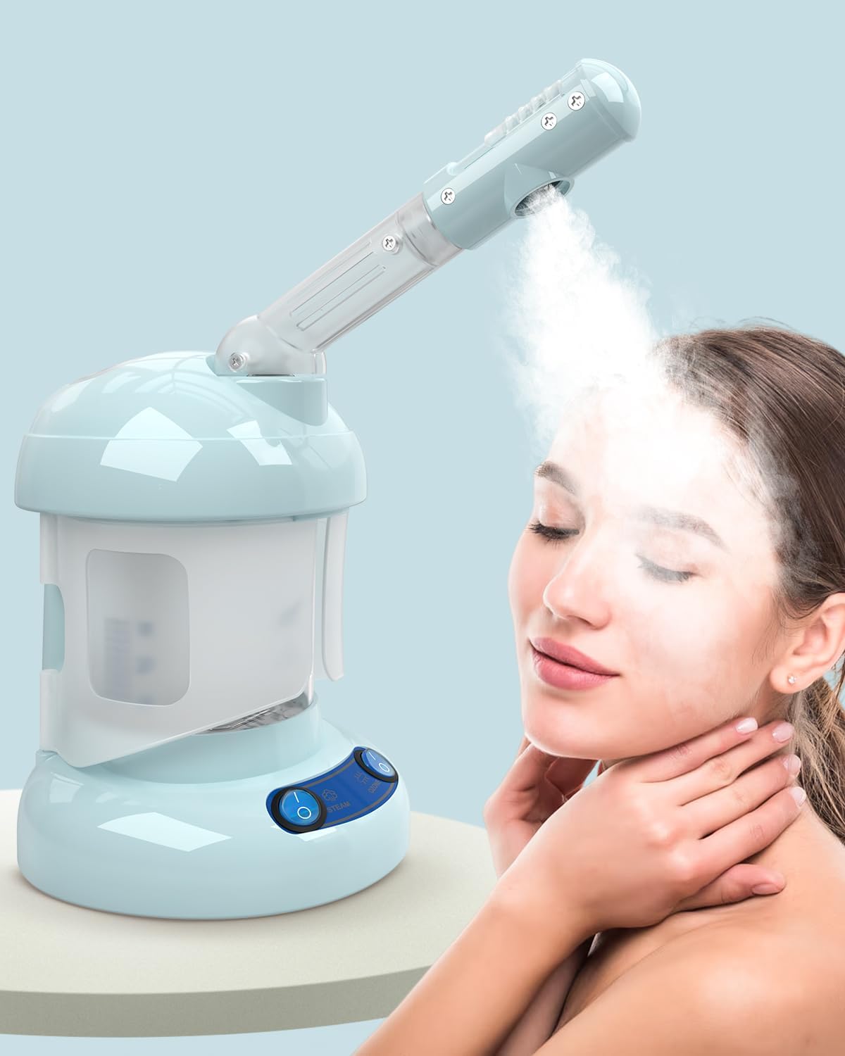 Tabletop Nano Ionic Facial Steamer with Ozone & 360° Arm
