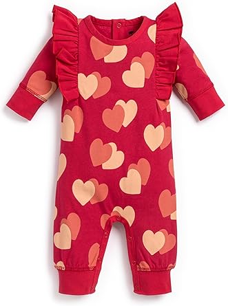 Baby Organic Double Ruffle Long Sleeve Romper