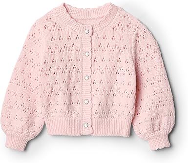 Toddler and Baby Girls Lightweight Cotton Cardigan Sweater