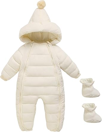 Baby Winter Hooded Snowsuit Jumpsuit