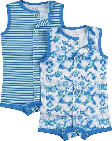Baby Sleeveless Stretch Romper 2 Pack