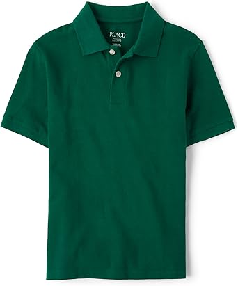 Boys' Uniform Short Sleeve Pique Polo