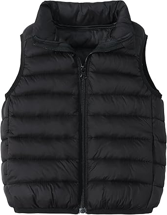 Puffer Down Vest for Boys Girls Winter Warm Sleeveless Padded Jacket
