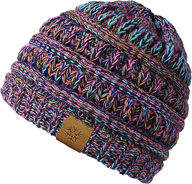 Chunky Cable Knit Winter Beanie Hat for Women