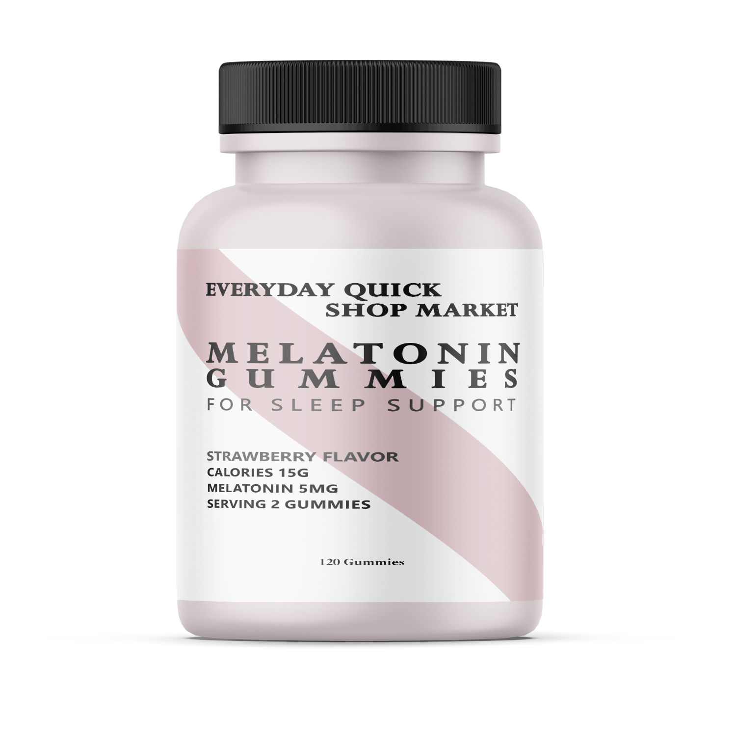 Melatonin Sleep Support Gummies Strawberry Flavor 5mg 120 Count