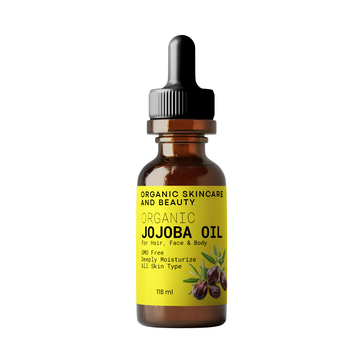 Organic Golden Jojoba Oil for Hair Skin and Face