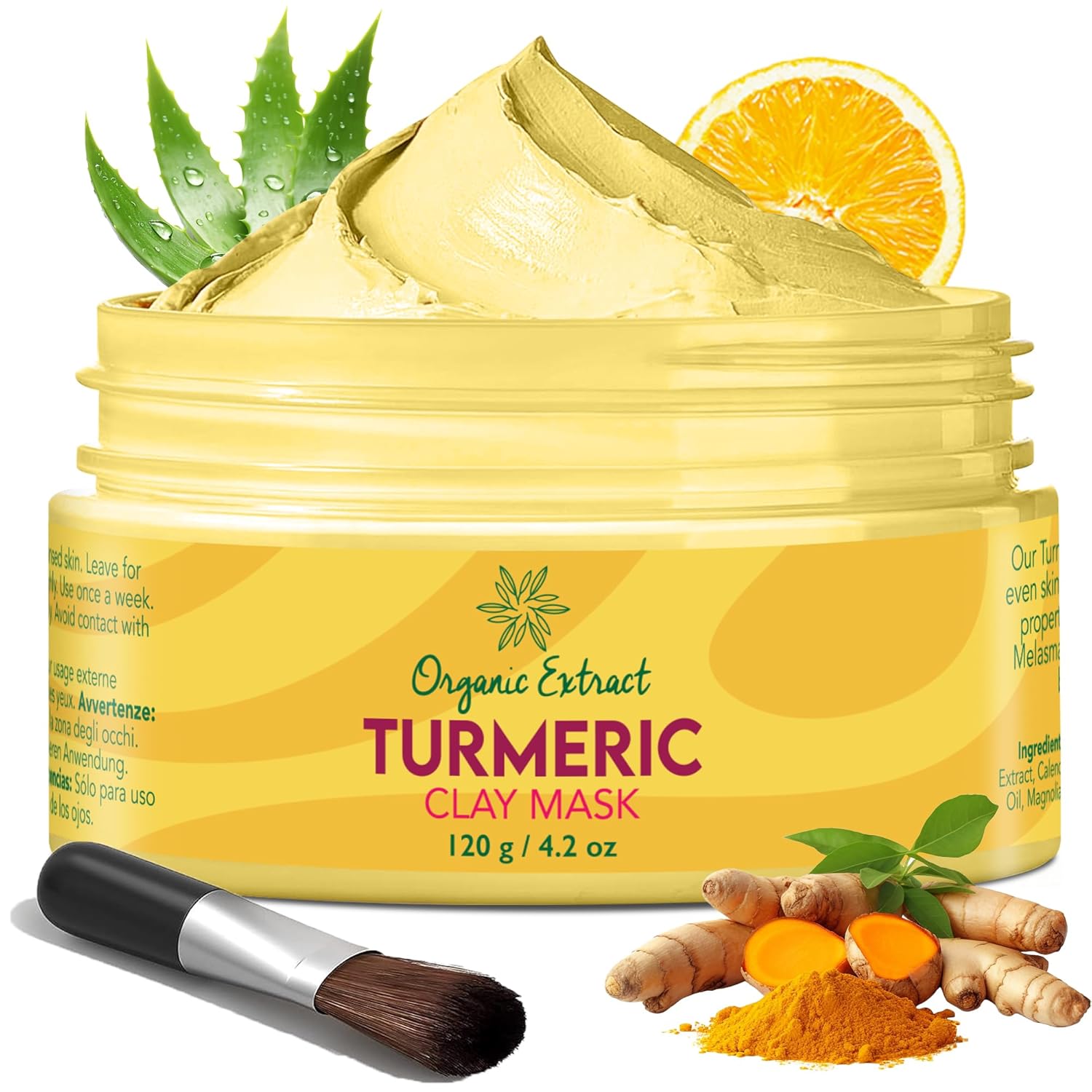 Turmeric Vitamin C Brightening Clay Face Mask