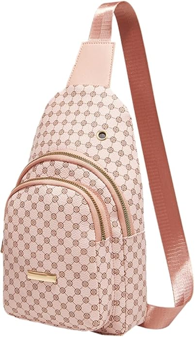 PU Leather Sling Crossbody Chest Bag