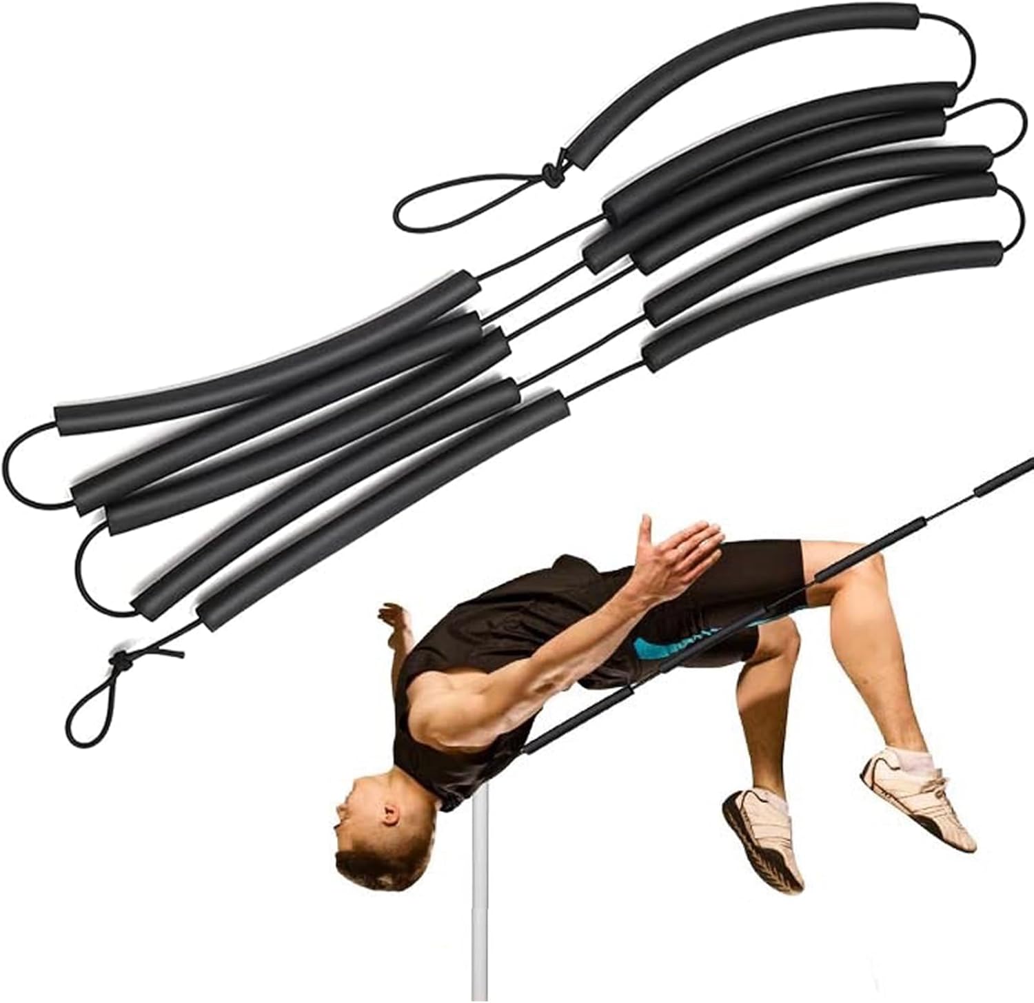 Elastic Foam High Jump Training Bungee Cord 8.2 Ft