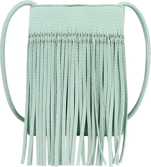 Mini Fringed PU Leather Crossbody Phone Wallet Bag