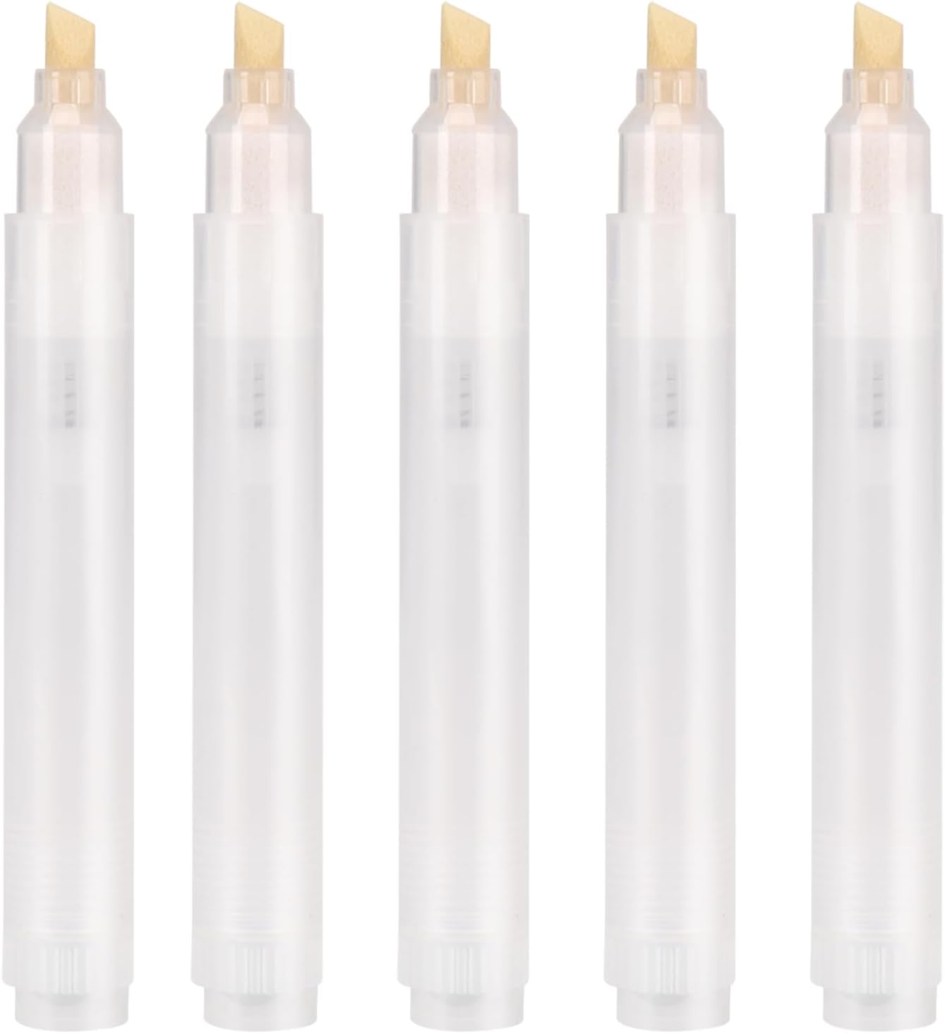 Refillable acrylic paint marker set 5-piece 7mm chisel tip pens