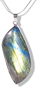 Freeform Labradorite Crystal Pendant Necklace