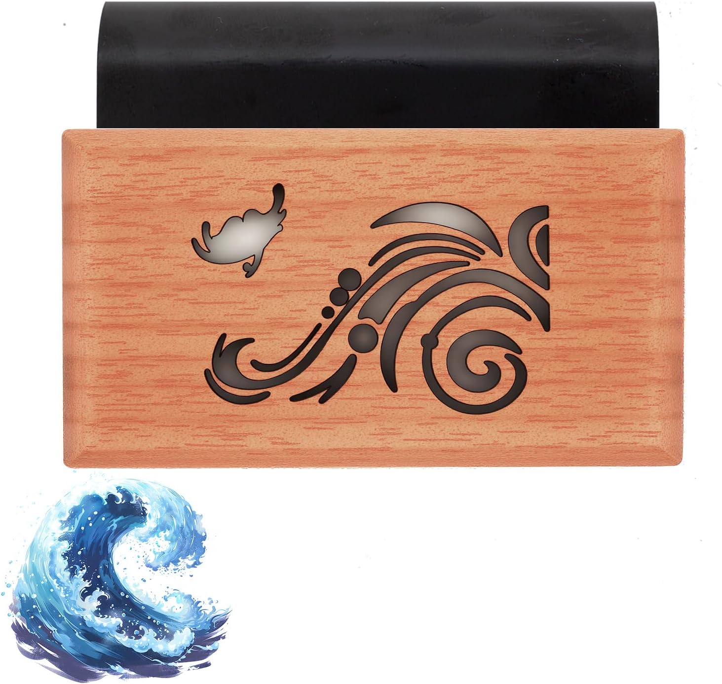 Wooden Car Air Freshener Visor Clip Odor Eliminator