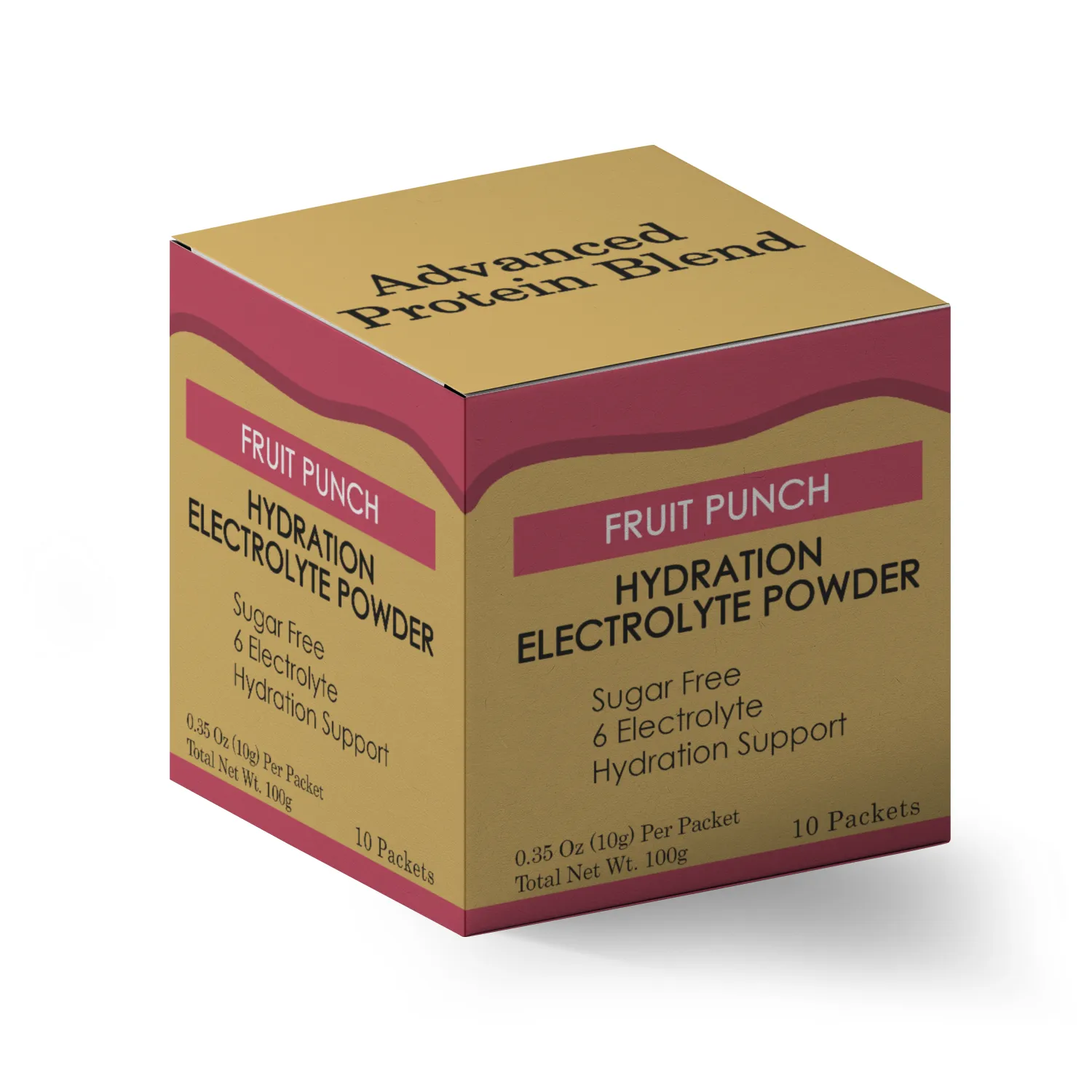 Fruit Punch Hydration Electrolyte Powder Packets