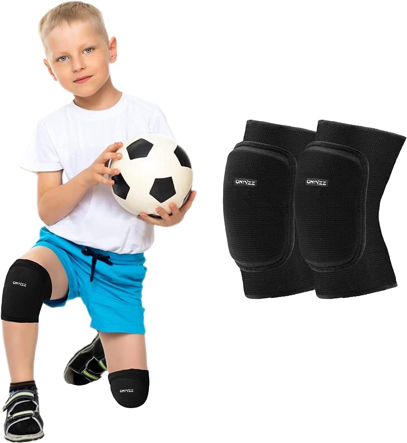 Kids Protective Knee Pads with Thick Sponge Padding for Outdoor Sports