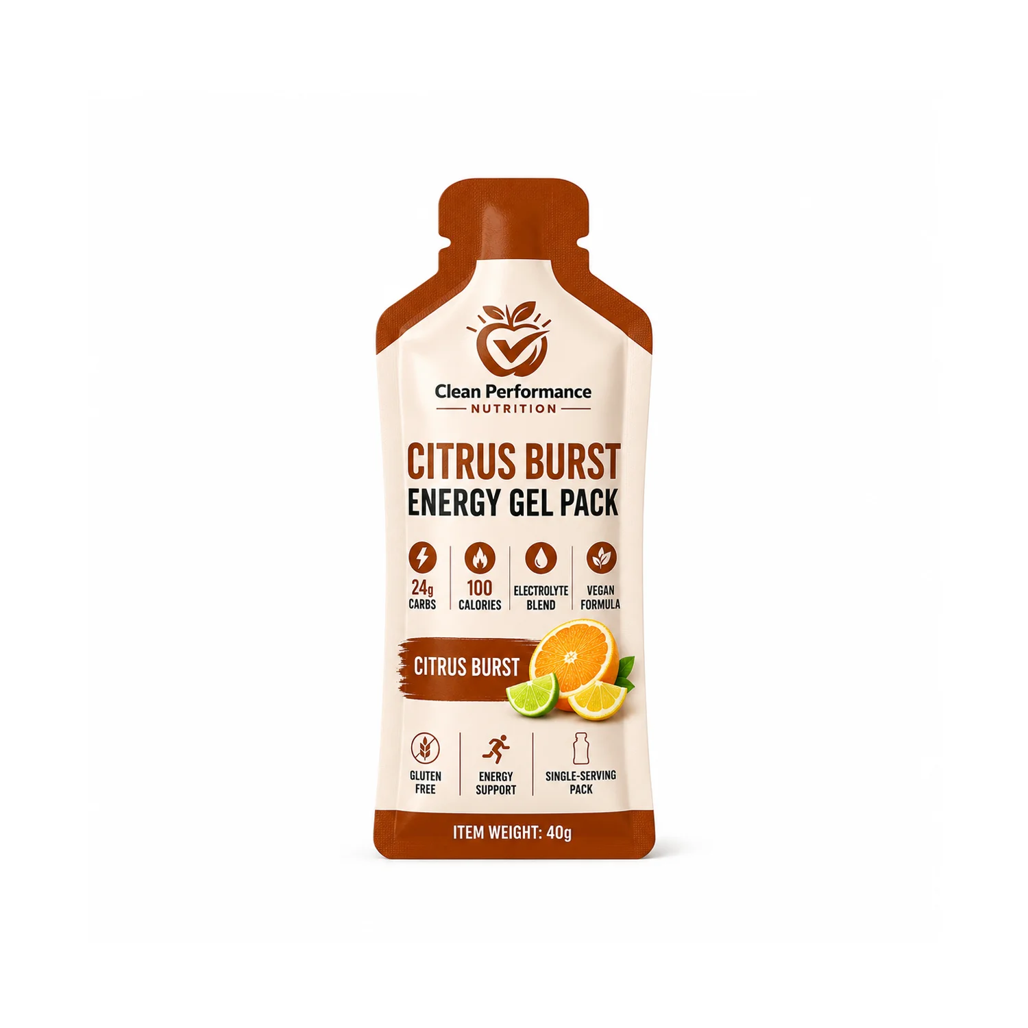 Citrus Burst Energy Gel Pack