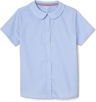 Girl's Short Sleeve Peter Pan Collar Blouse