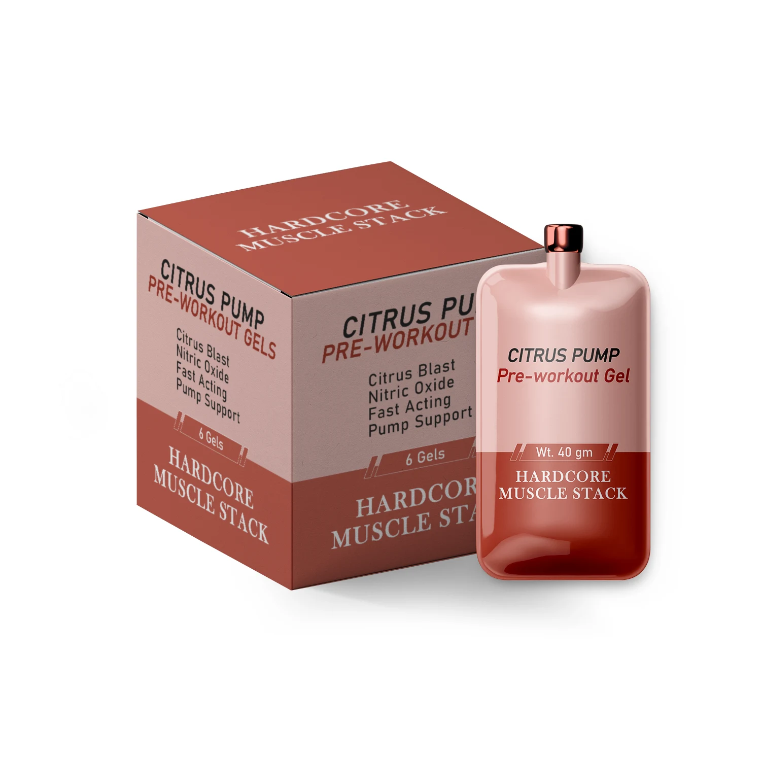 Citrus Pump Pre-Workout Gels Box