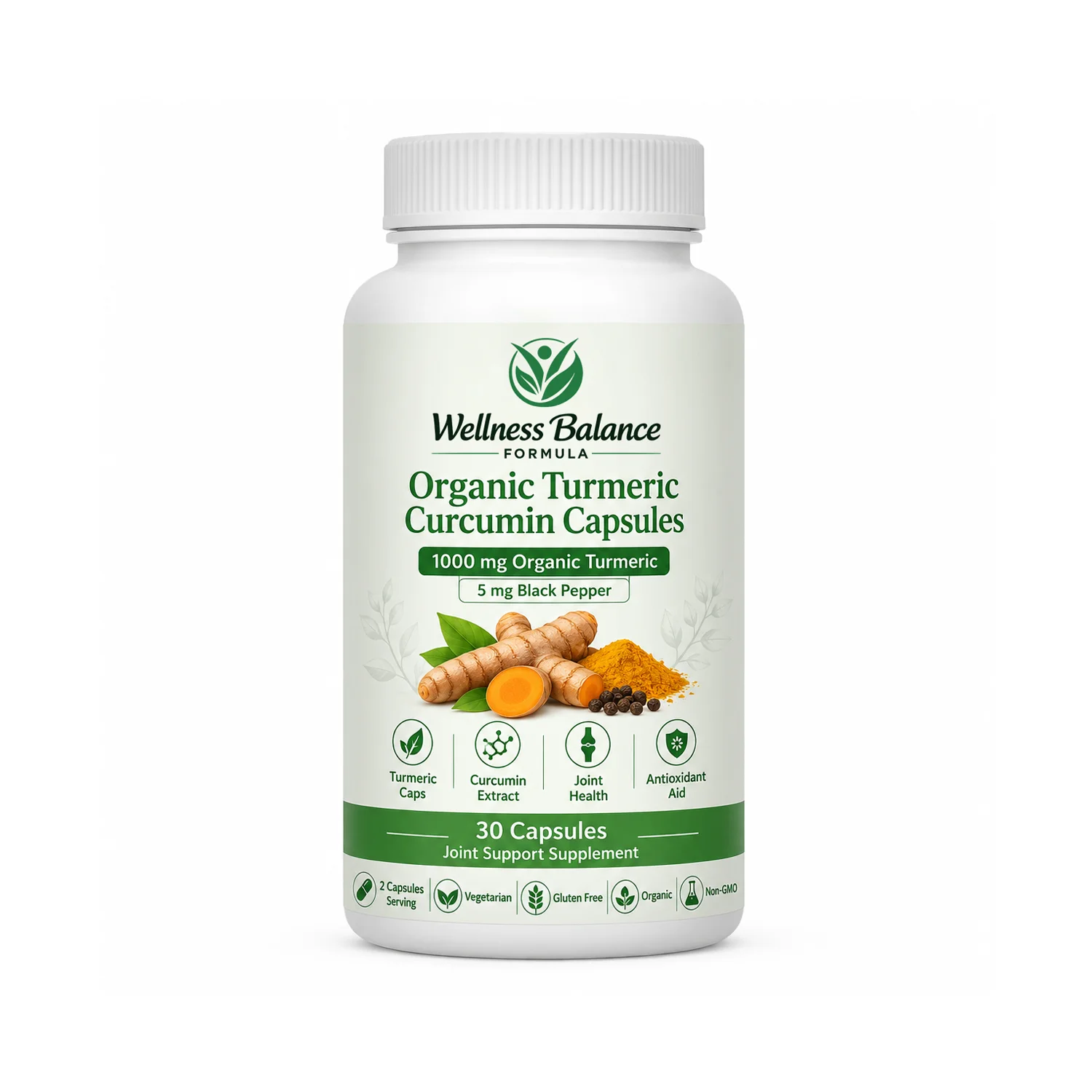 Organic Turmeric Curcumin Capsules