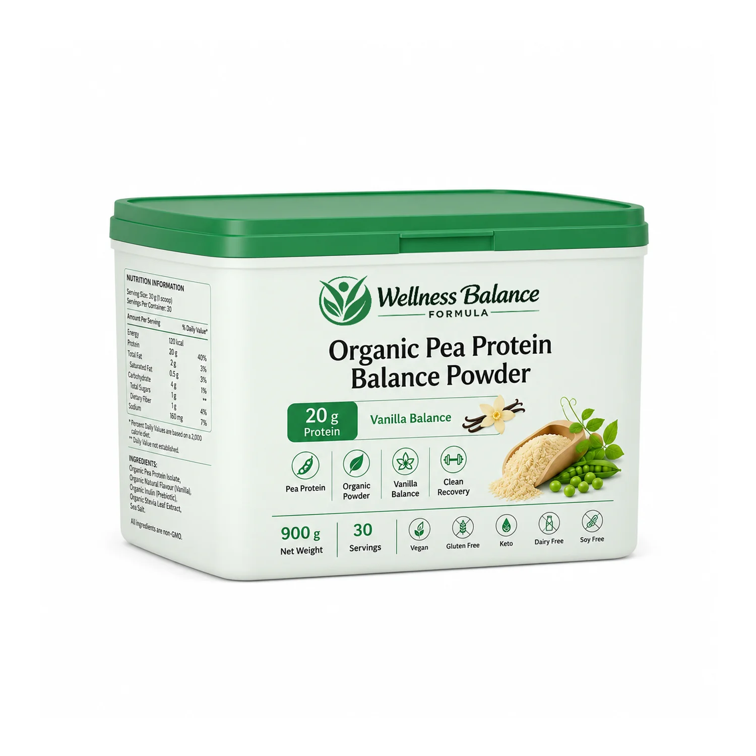 Organic Pea Protein Balance Powder