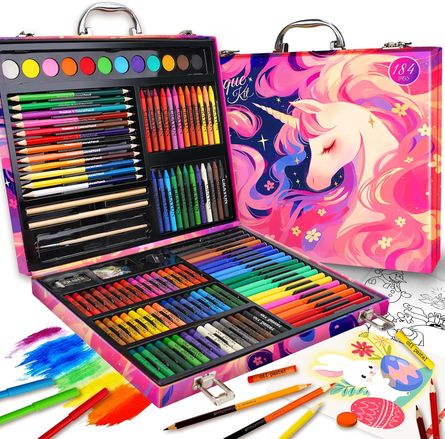 184-Piece Art Set for Kids and Teens